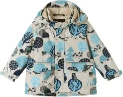 Reima Kustavi Reimatec Vinterjakke Sm&aring;b&oslash;rn, Beige/bl&aring;