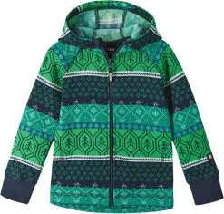 Reima Northern Fleecetr&oslash;je Unge, Gr&oslash;n/bl&aring;