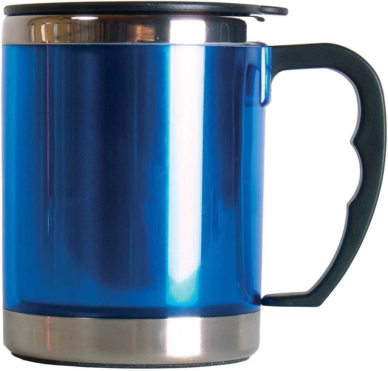 Basic Nature Rustfri Stål Termisk Kop 420 Ml, Blå 3 Basic Nature Rustfri Stål Termisk Kop 420 Ml, Blå