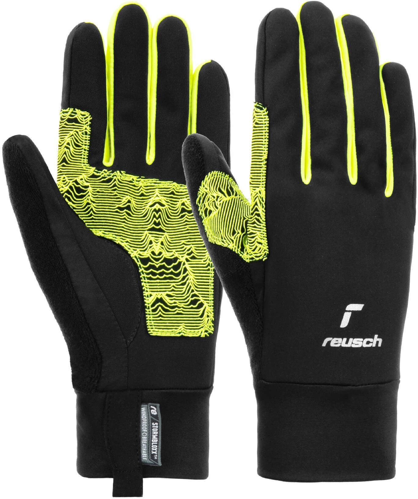 Reusch Arien STORMBLOXX TOUCH-TEC Handsker Unge, Sort/gul 3 Reusch Arien STORMBLOXX TOUCH-TEC Handsker Unge, Sort/gul