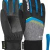 Reusch Bolt SC GTX Handsker B&oslash;rn, Sort/pink -Campingtøj Butik reusch bolt sc gtx gloves kids black black melange brilliant blue 7