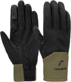 Reusch Vertical TOUCH-TEC Handsker, Sort/oliven
