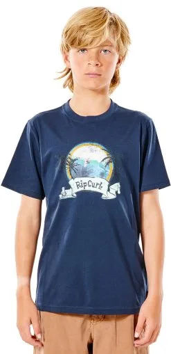 Rip Curl Action T-shirt Drenge, Hvid