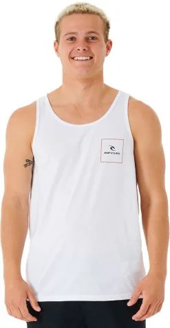 Rip Curl Corp Icon Tank Men, Hvid