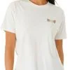 Rip Curl Hula Surfer Relaxed Tee Women, Bl&aring; -Campingtøj Butik rip curl hula surfer relaxed tee women bone 5 1