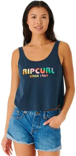 Rip Curl Icons Of Surf Pump Font Tank Top Women, Hvid