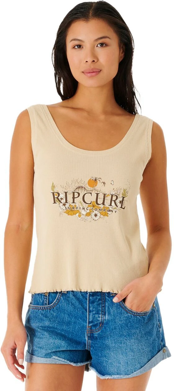 Rip Curl Oceans Together Ribbed Tank Women, Sort 3 Rip Curl Oceans Together Ribbed Tank Women, Sort