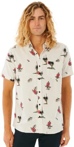 Rip Curl Party Pack SS Shirt Men, Beige