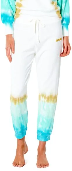 Rip Curl Sun Drenched Tr&aelig;ningsbukser Damer, Hvid/turkis