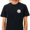 Rip Curl Wetsuit Icon T-shirt Herrer, Sort -Campingtøj Butik rip curl wetsuit icon ss shirt men black 3