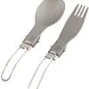 Robens Folding Alloy Bestiks&aelig;t, S&oslash;lv -Campingtøj Butik robens folding alloy cutlery set 2