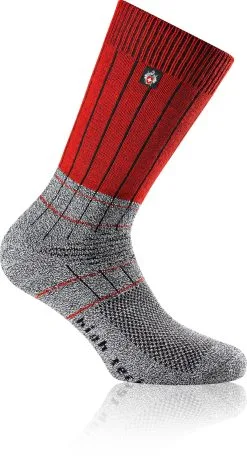 Rohner SAC Fibre High Tech Sokker, Gr&aring;/r&oslash;d