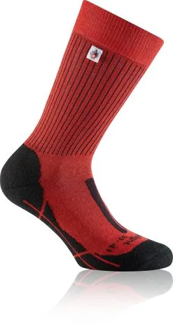 Rohner SAC Trek-Light L/R Sokker, R&oslash;d/sort