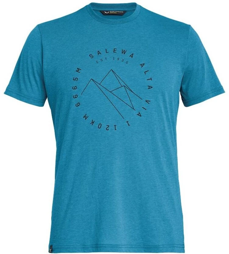 SALEWA Alta Via Dri-Release T-shirt Herrer, Turkis 3 SALEWA Alta Via Dri-Release T-shirt Herrer, Turkis