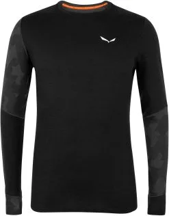 SALEWA Cristallo Warm Alpine Merino Responsive LS T-shirt Herrer, Gr&aring;