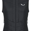 SALEWA Ortles Hybrid Tirol Wool Vest Damer, R&oslash;d -Campingtøj Butik salewa ortles hybrid tirol wool vest women black out 2