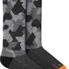 SALEWA Pedroc Camo Am Crew Socks Men, Sort/gr&aring; -Campingtøj Butik salewa pedroc camo am crew socks men black out 2