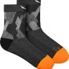 SALEWA Pedroc Camo Am Quarter Socks Men, Sort/gr&aring;
