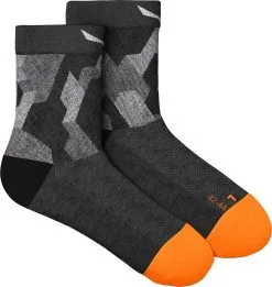 SALEWA Pedroc Camo Am Quarter Socks Men, Sort/gr&aring;