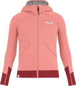 SALEWA Puez Hybrid Polarlite Full-Zip Hoodie Girls, Bl&aring;