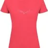 SALEWA Pure Eagle Sketch Alpine Merino Kort&aelig;rmet T-shirt Damer, Beige -Campingtøj Butik salewa pure eagle sketch alpine merino ss tee women calypso coral 2
