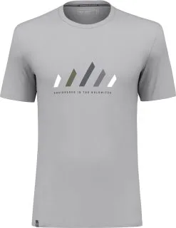 SALEWA Pure Stripes Dry T-Shirt Men, Bl&aring;