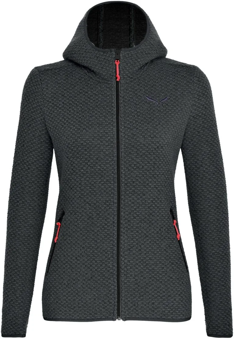 SALEWA Woolen 2L Hættetrøje Damer, Rød 3 SALEWA Woolen 2L Hættetrøje Damer, Rød