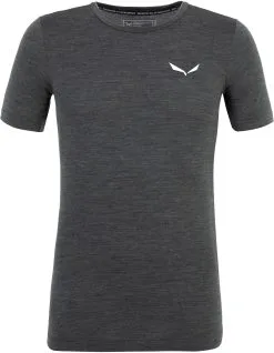 SALEWA Zebru Fresh Alpine Merino Responsive Kort&aelig;rmet T-shirt Herrer, Gr&aring;