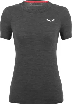 SALEWA Zebru Fresh Alpine Merino Responsive Kort&aelig;rmet T-shirt Damer, Gr&aring;