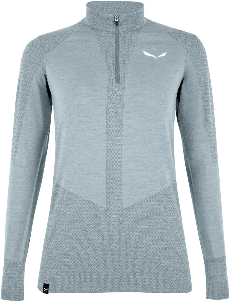 SALEWA Zebru Responsive T-shirt Med Halv Lynlås Damer, Pink 3 SALEWA Zebru Responsive T-shirt Med Halv Lynlås Damer, Pink