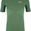 SALEWA Zebru Responsive SS T-shirt Herrer, Bl&aring; -Campingtøj Butik salewa zebru responsive ss tee men duck green 1