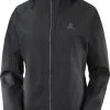 Salomon Outrack Waterproof Jakke Damer, Grå 1 Salomon Outrack Waterproof Jakke Damer, Grå -Campingtøj Butik salomon outrack waterproof jacket women black 5