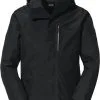 Schöffel Sch&ouml;ffel Warschau 3i1 Parka Herrer, Bl&aring; -Campingtøj Butik schoeffel warschau 3in1 parka men black 10