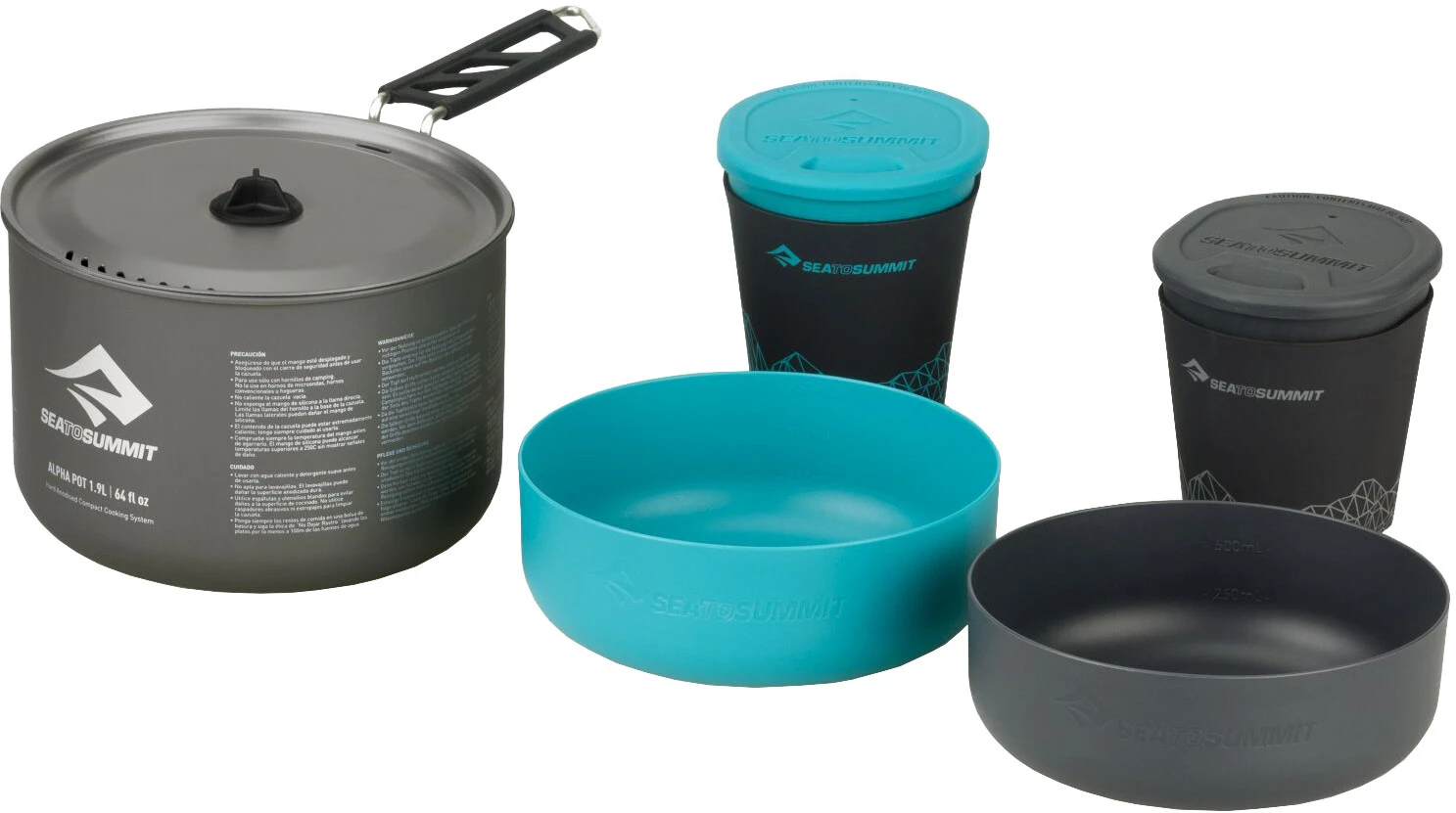 Sea To Summit AlphaSet 2.1, Grå/blå 3 Sea To Summit AlphaSet 2.1, Grå/blå