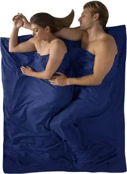 Sea To Summit Silk/Cotton Travel Betr&aelig;k Dobbelt, Bl&aring;