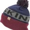 Sealskinz Water Repellent Cold Weather Hue, Blå/rød 1 Sealskinz Water Repellent Cold Weather Hue, Blå/rød -Campingtøj Butik sealskinz water repellent cold weather bobble hat navy blue grey red 1