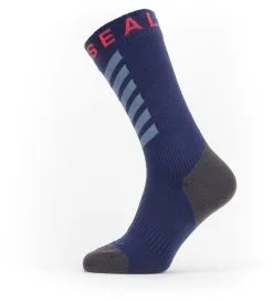 Sealskinz Waterproof Warm Weather Midtsokker Med Hydrostop, Gul