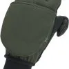 Sealskinz Windproof Cold Weather Convertible Mitt Handsker, Oliven/gr&aring;