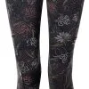 Sherpa Nisha Tights Damer, Sort -Campingtøj Butik sherpa nisha tights women black floral 6