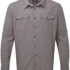 Sherpa Ravi Skjorte Herrer, Blå 1 Sherpa Ravi Skjorte Herrer, Blå -Campingtøj Butik sherpa ravi long sleeve shirt men monsoon grey 3