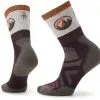 Smartwool Athlete Edition Approach Crew Sokker Damer, Rød/beige 2 Smartwool Athlete Edition Approach Crew Sokker Damer, Rød/beige -Campingtøj Butik smartwool athlete edition run print crew socks women bordeaux 1