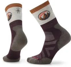 Smartwool Athlete Edition Approach Crew Sokker Damer, R&oslash;d/beige