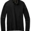 Smartwool Classic All-Season Merino Basislag Overdel Med 1/4 Lynl&aring;s Herrer, Sort -Campingtøj Butik smartwool classic all season merino base layer 1 4 zip boxed men black 3 1