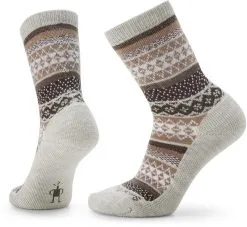 Smartwool Everyday Dazzling Wonderland Crew-sokker Damer, R&oslash;d/gr&aring;