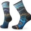 Smartwool Hike Light Cushion Icy Range Print Crew-sokker Damer, Farverig -Campingtøj Butik smartwool hike light cushion icy range print crew socks women multi color 1