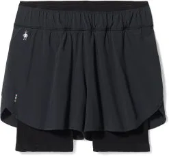 Smartwool Intraknit Active Lined Shorts Women, Sort