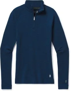 Smartwool Merino 250 1/4 Lynl&aring;s Baselayer Top Damer, Sort
