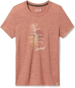 Smartwool Sage Plant Graphic SS Tee Slim Fit Women, Bl&aring;
