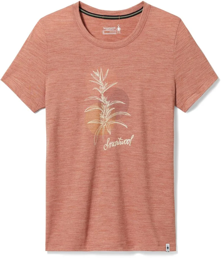 Smartwool Sage Plant Graphic SS Tee Slim Fit Women, Blå 3 Smartwool Sage Plant Graphic SS Tee Slim Fit Women, Blå