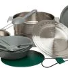 Stanley Adventure Base Camp Koges&aelig;t Wezen, S&oslash;lv/gr&oslash;n -Campingtøj Butik stanley adventure base camp cook set 35l stainless steel 2